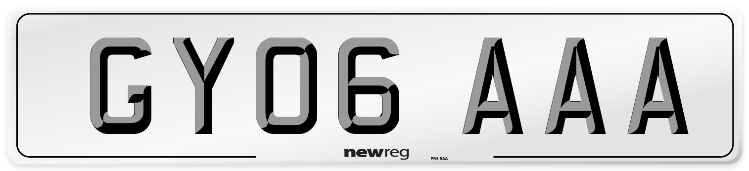 GY06 AAA Number Plate from New Reg
